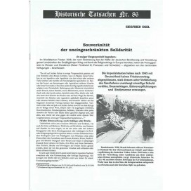 Historische Tatsachen Nr. 86 - Souveränität der uneingeschränkten Solidarität