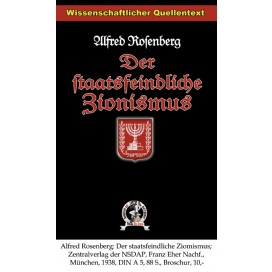 Rosenberg, Alfred: Der staatsfeindliche Zionismus